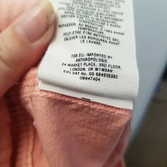 Anthropologie The Wanderer Belted Cotton Linen  Pants 26 - Picture 7 of 14